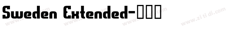 Sweden Extended字体转换